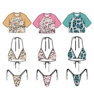 Custom Printed Rash Guard Bikini Set
